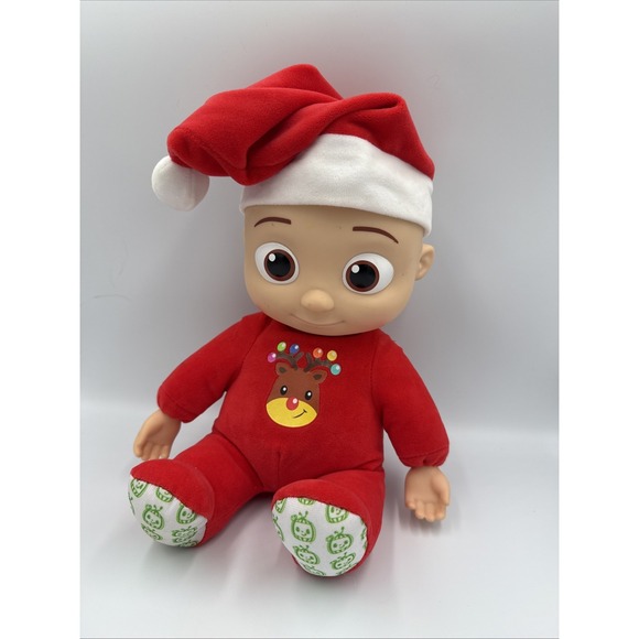 CoComelon JJ Doll Musical Deck the Halls Christmas Sings - Picture 1 of 8